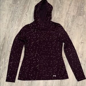 Under Armour Women's Maroon Infrared Coldgear Patterned Hoodie
